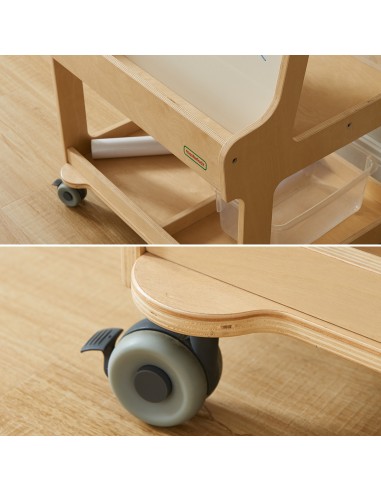 Mobile Staffelei Masterkidz - Magnettafel und trocken abwischbare Tafel 2-in-1