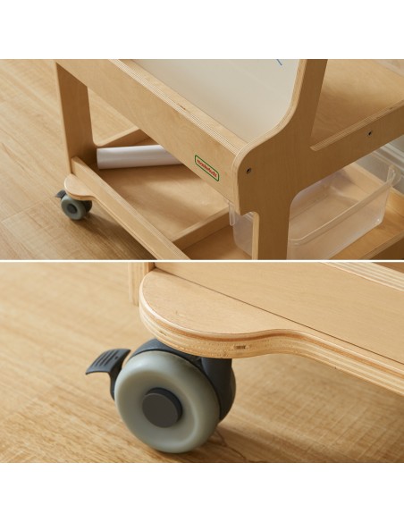 Mobile Staffelei Masterkidz - Magnettafel und trocken abwischbare Tafel 2-in-1