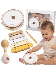 VIGA PolarB muzikos instrumentų rinkinys su ežiuku vaikams