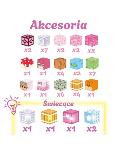 Woopie magnetinės kaladėlės 48 el. | Montessori 3D konstruktorius