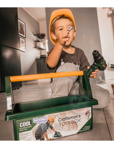WOOPIE Large Tool Box for Children 15 pcs.