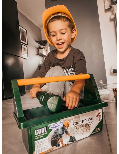 WOOPIE Large Tool Box for Children 15 pcs.