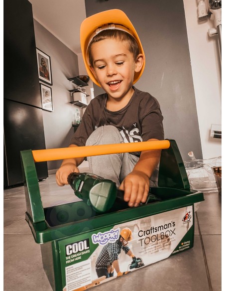 WOOPIE Large Tool Box for Children 15 pcs.