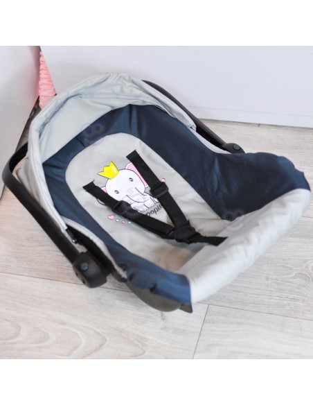WOOPIE ROYAL lėlių nešyklė (33–48 cm) – rožinis foteliukas