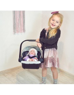 WOOPIE ROYAL lėlių nešyklė (33–48 cm) – rožinis foteliukas 2