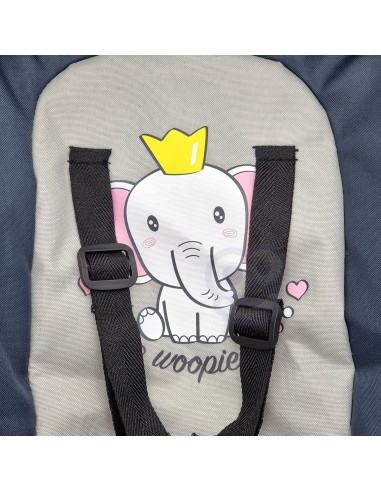 WOOPIE ROYAL lėlių nešyklė (33–48 cm) – rožinis foteliukas