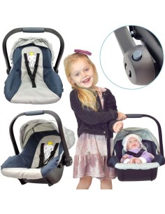 WOOPIE ROYAL lėlių nešyklė (33–48 cm) – rožinis foteliukas