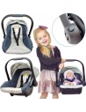 WOOPIE ROYAL lėlių nešyklė (33–48 cm) – rožinis foteliukas
