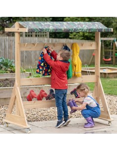 CLASSIC WORLD EDU Drewniany Wieszak Ogrodowy XXL 2