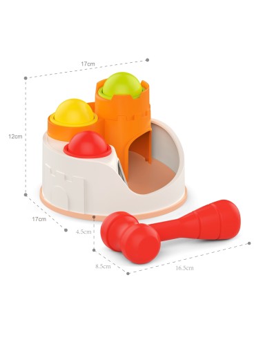 WOOPIE Punch Lock with Balls and Hammer 12m+