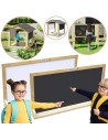 CLASSIC WORLD dvipusė magnetinė medinė kreidinė lenta