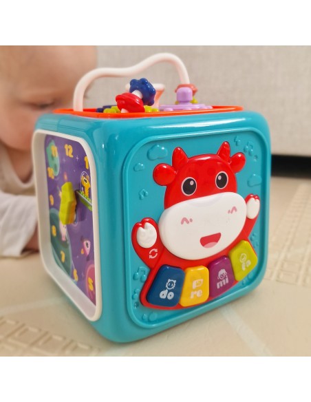 Interaktiver Sinneswürfel WOOPIE BABY 6in1 Montessori
