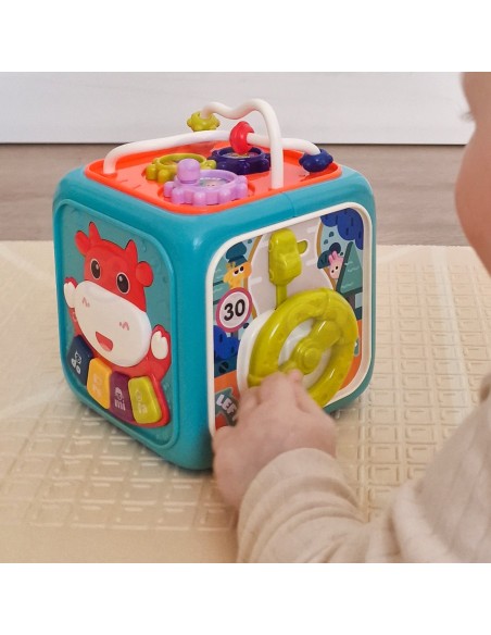 Interaktiver Sinneswürfel WOOPIE BABY 6in1 Montessori