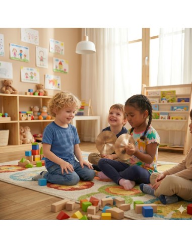 CLASSIC WORLD EDU Talerze Muzyczne 15 cm dla Dzieci - 2 szt.