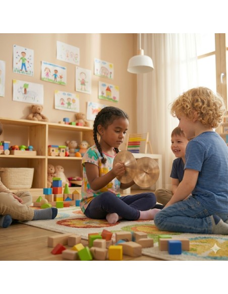 CLASSIC WORLD EDU Musikteller 15 cm für Kinder – 2 Stk.