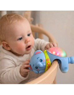 Elefant-Projektor mit Melodien und Nachtlampe Einschlafhilfe für Kinder Woopie 2