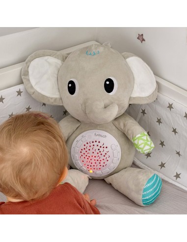 Elefant-Projektor Kuscheltier WOOPIE – Beruhiger 12 Melodien 0+