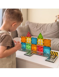 Woopie Zestaw Klocków Magnetycznych z Pojazdami Budowlanymi 2