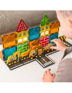 Woopie Zestaw Klocków Magnetycznych z Pojazdami Budowlanymi 2