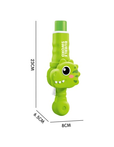WOOPIE Seifenblasenpistole mit Rauch – Dinosaurier, Blasmaschine mit Nebel