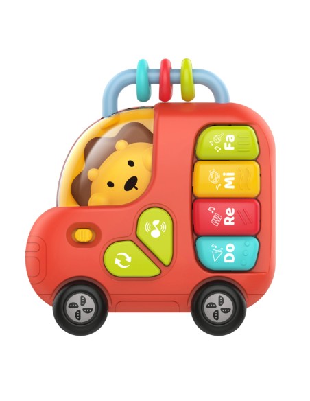 WOOPIE Interaktives Keyboard, Bus mit Löwe, Musikspielzeug 18m+