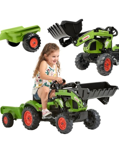 FALK Claas Arion Pedal Tractor with Loader - Garden Toy