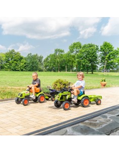 FALK Traktorius su pedalais su Claas Arion krautuvu - Sodo žaislas 2