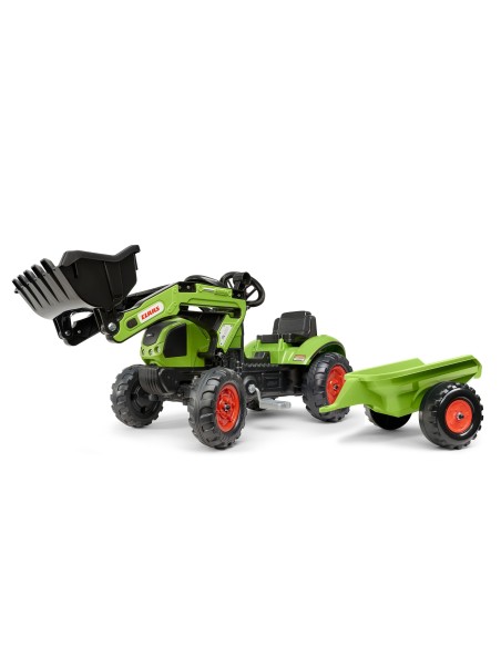FALK Trettraktor mit Frontlader Claas Arion - Gartenspielzeug