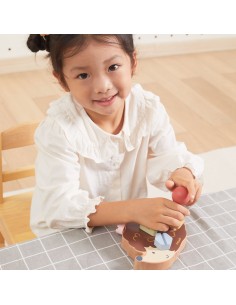 VIGA PolarB Drewniana Zabawka Konstrukcyjna Jeżyk ze Śrubkami Montessori 2