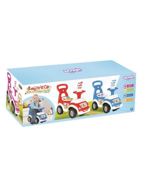 WOOPIE Jeździk 4w1: Sorter, Pchacz, Chodzik, Klakson, Schowek