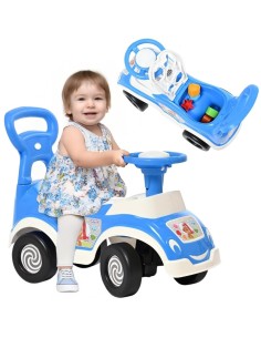 WOOPIE Lauflerner 4in1: Sortierer, Schiebewagen, Gehwagen, Horn, Stauraum