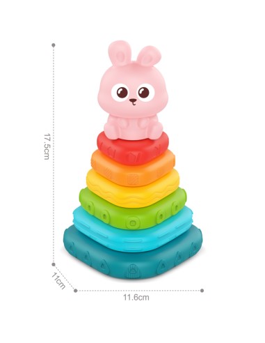 WOOPIE Sinnesturm Häschen | Steckspiel für Babys