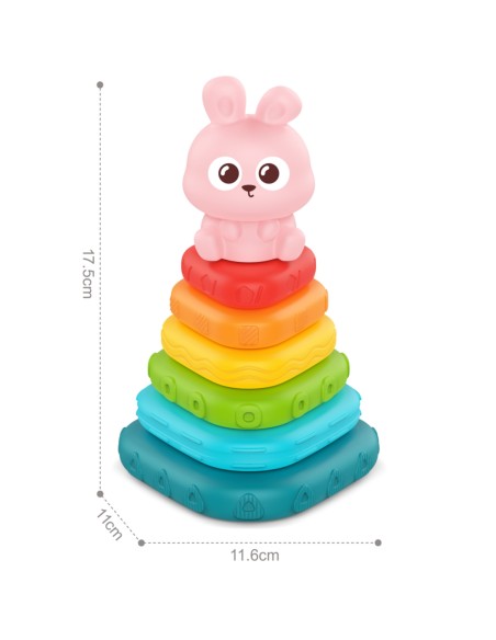 WOOPIE Sinnesturm Häschen | Steckspiel für Babys