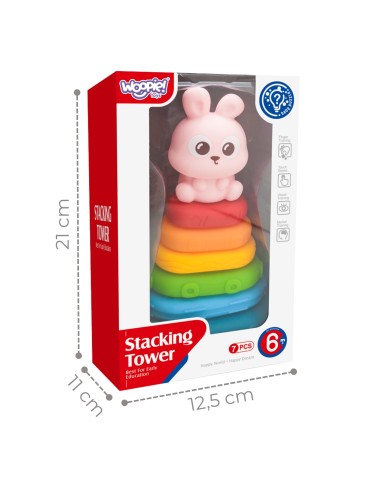 WOOPIE Sinnesturm Häschen | Steckspiel für Babys