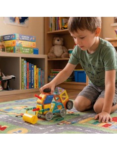 WOOPIE Klocki Magnetyczne 3D Pojazdy Zestaw 80el. 2