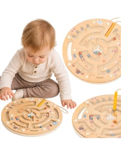 VIGA PolarB Wooden Magnetic Maze - Educational Toy