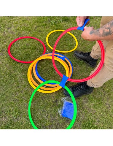 WOOPIE Hinkelspiel Set 10 Springringe – idealer Spielspaß!