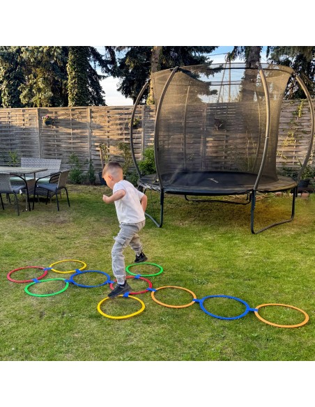 WOOPIE Hopscotch Game Set of 10 Jumping Rings - Perfect Fun!