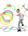 WOOPIE Hopscotch Game Set of 10 Jumping Rings - Perfect Fun!