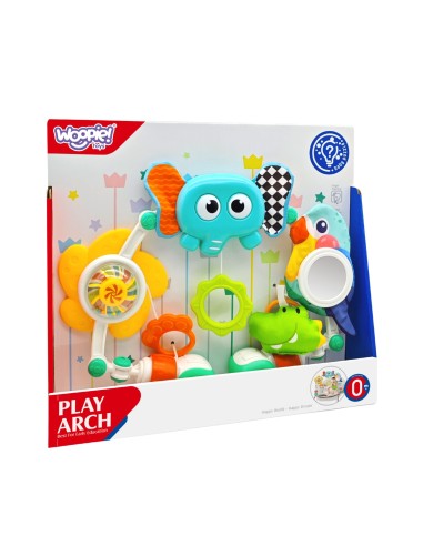 Sensorikbogen mit Spielzeug für Laufgitter & Kinderwagen WOOPIE – Sensorisches Spielzeug