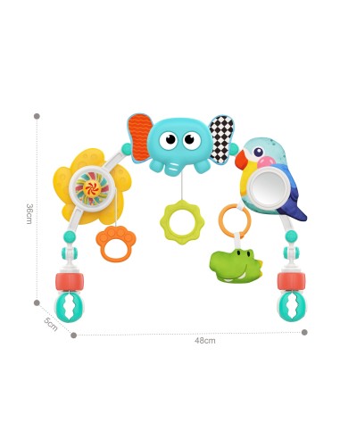 Sensorikbogen mit Spielzeug für Laufgitter & Kinderwagen WOOPIE – Sensorisches Spielzeug