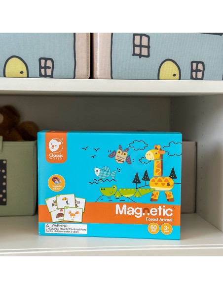 Magnetpuzzle Tiere 60-tlg. – CLASSIC WORLD