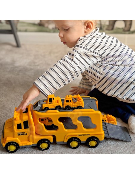 WOOPIE Abschleppwagen-Set 5 Autos – Pannenhilfe für Kinder
