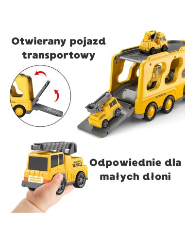 WOOPIE Abschleppwagen-Set 5 Autos – Pannenhilfe für Kinder