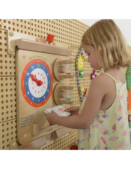 Laikrodžio rodmenų skaitymas. Laiko mokymasis. Laikui pažinti lenta Masterkidz