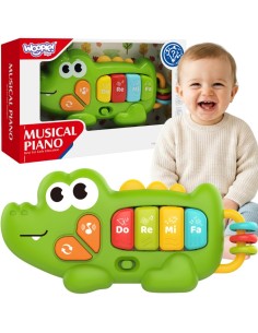 WOOPIE pianinas-instrumentas Interaktyvus krokodilas Muzikinis orkestrėlis 18m+