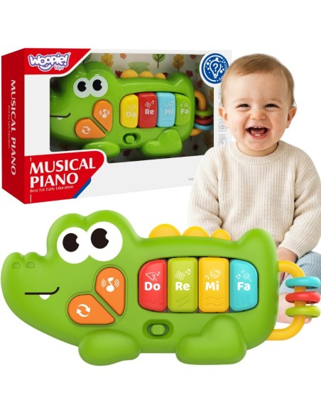 WOOPIE Interaktives Keyboard, Krokodil, Musik-Orgeln 18m+