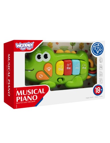 WOOPIE Interaktives Keyboard, Krokodil, Musik-Orgeln 18m+