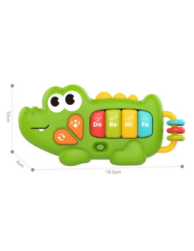 WOOPIE Pianinko Interaktywne Krokodyl Muzyczne Organki 18m+