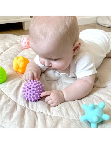Jutiminės kaladėlės WOOPIE BABY, skirtos spaudimui, 6 vnt. – žaidimas ir lavinimas